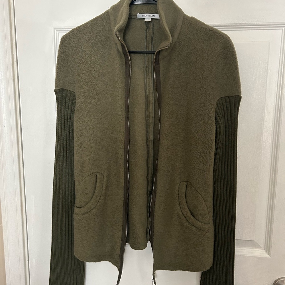 Helmut Lang Olive Green Jacket